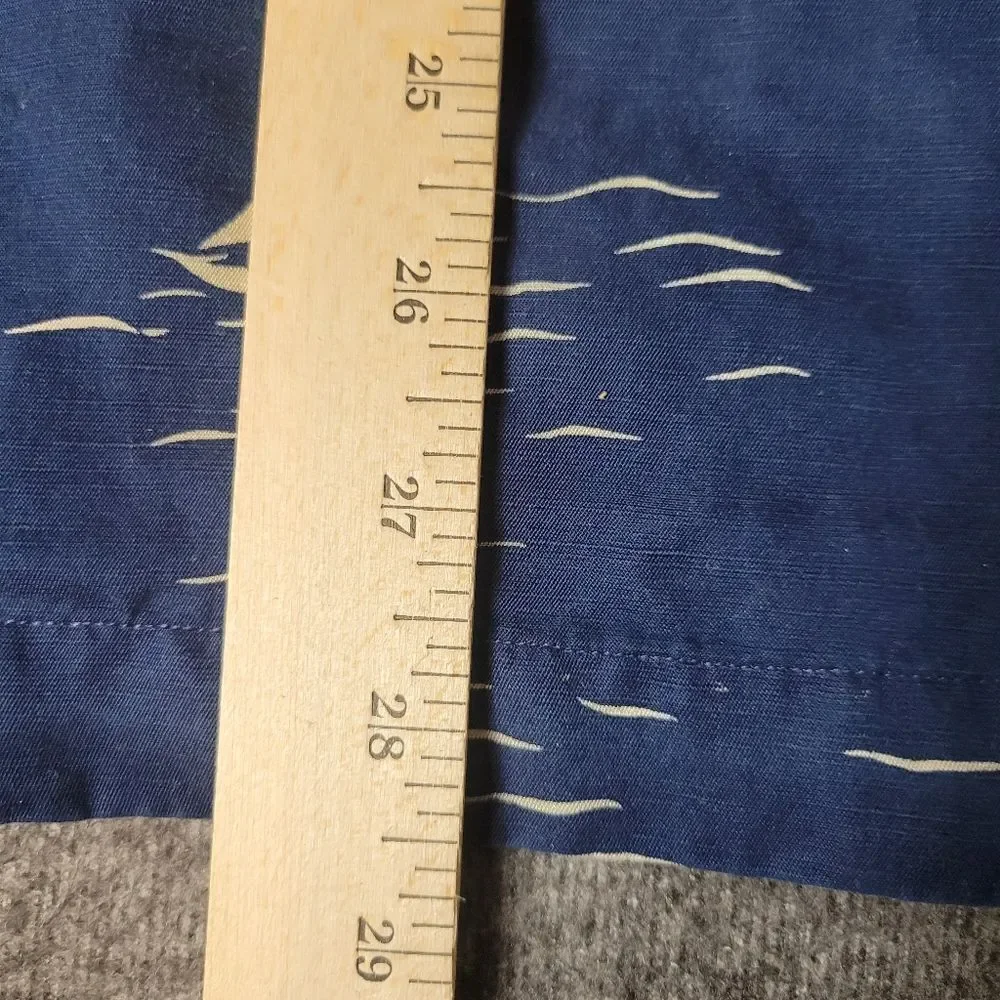 Vtg 90's Polo Ralph Lauren Mens Shirt Sleeve Shirt Size S Boat Sail Blue Yacht - Picture 9 of 10